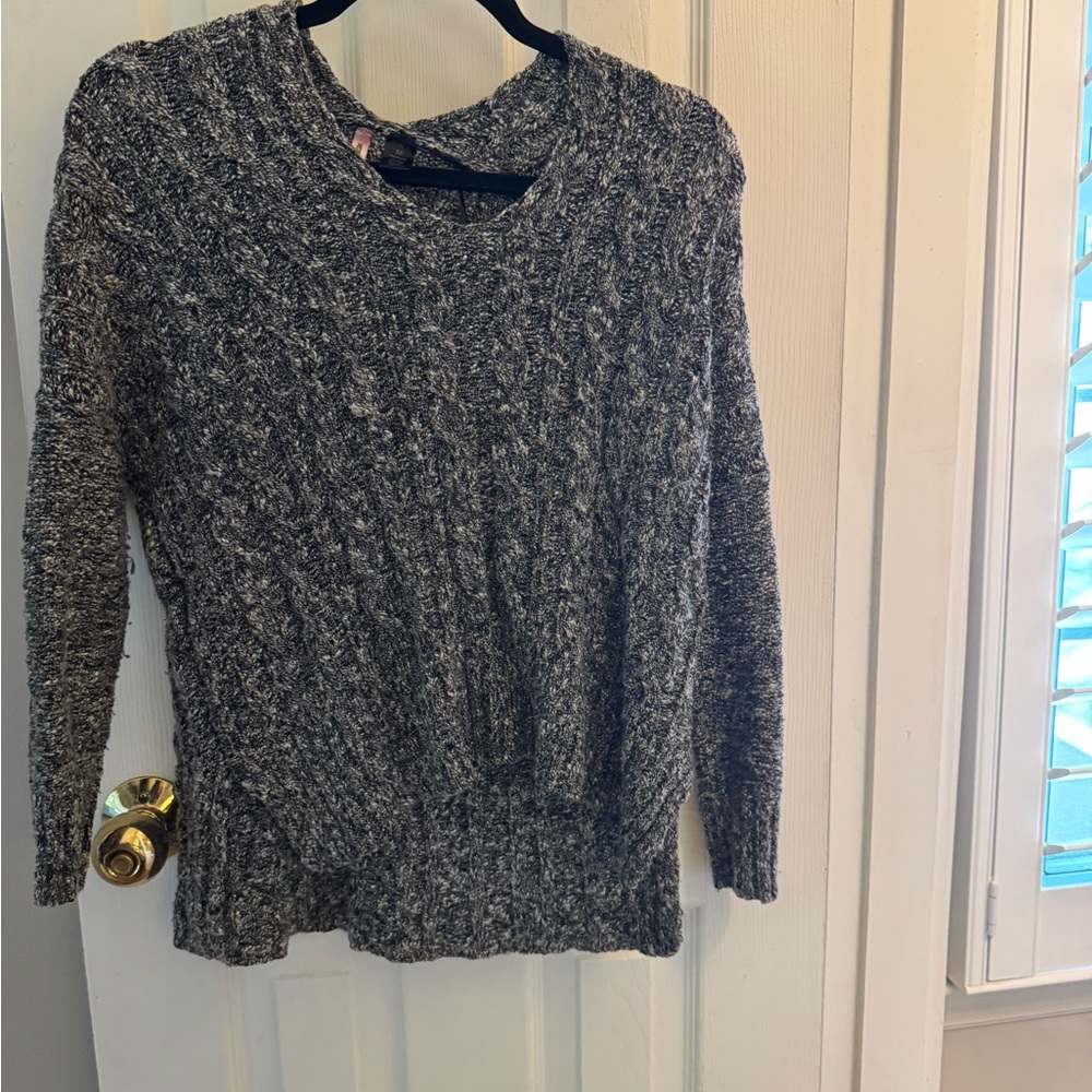 Love By Design Charcoal Cable Knit Sweater